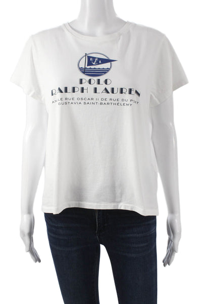 Polo Ralph Lauren Unisex Basic White Cotton Crew Neck T-Shirt Size XL