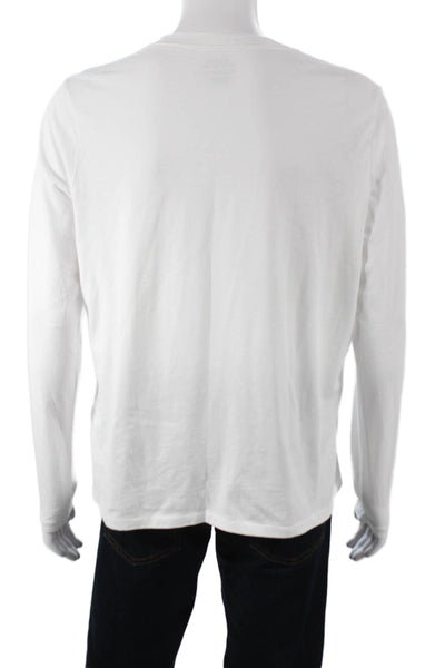 Polo Ralph Lauren Mens Long Sleeve Basic Solid Crew Neck Cotton T-Shirt Size XL