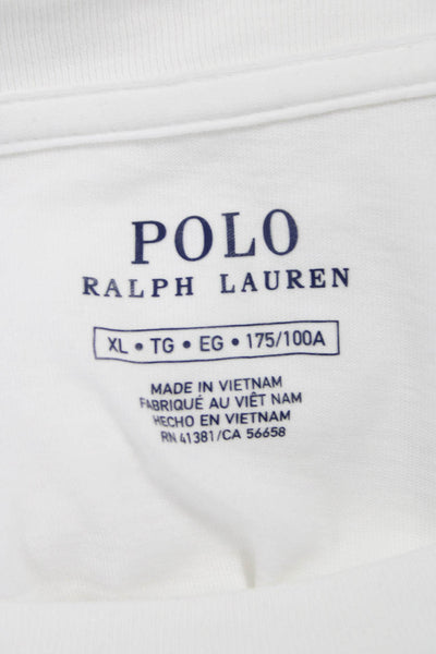 Polo Ralph Lauren Mens Long Sleeve Basic Solid Crew Neck Cotton T-Shirt Size XL