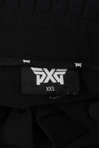 PXG Womens Athletic Black Collar Knee Length Dress Short Sleeve Size 2XS