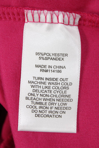 Juicy Couture Womens Velour Jeweled Hooded Sweat Suit Pink Size Small