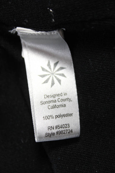 Athleta Women Basic Sleeveless Tank Black Polyester Round Neck Size M