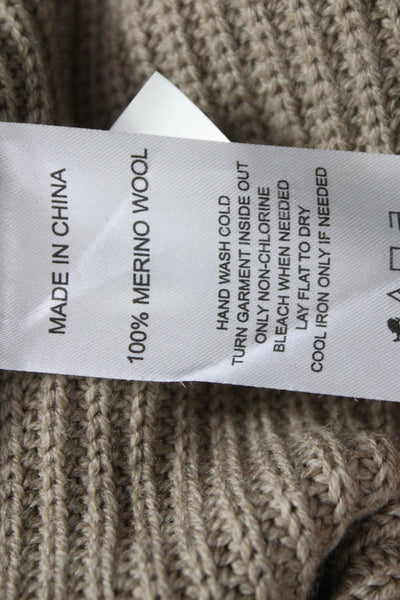 Nordstrom Signature Women Cashmere Cowl Neck Pullover Sweater Ivory Size M