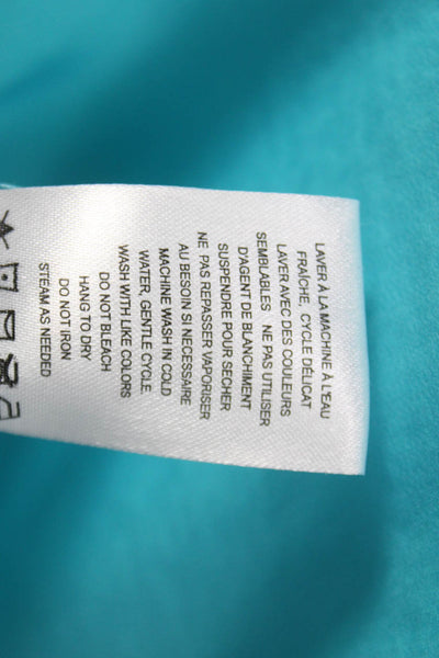 Renuar Unisex Adults Button Front Dress Shirt Blue Long Sleeve Size XS