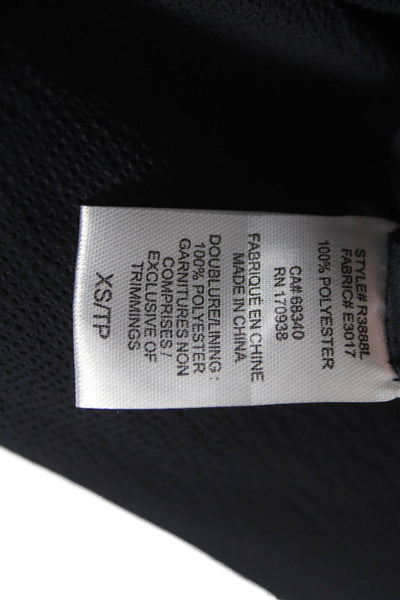 Renuar Women Windbreaker Jacket Black Long Sleeve Size XS