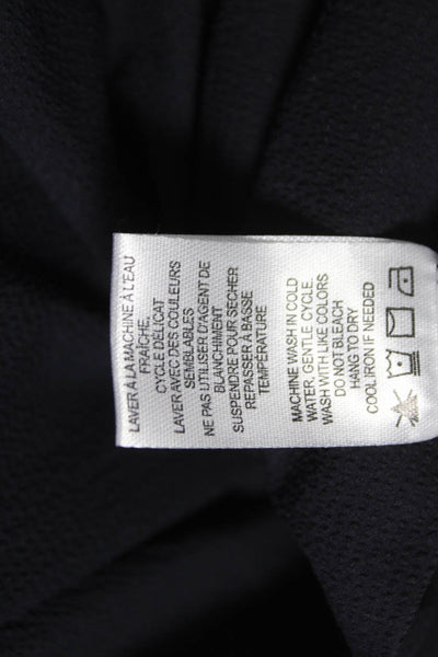 Renuar Women Windbreaker Jacket Black Long Sleeve Size XS