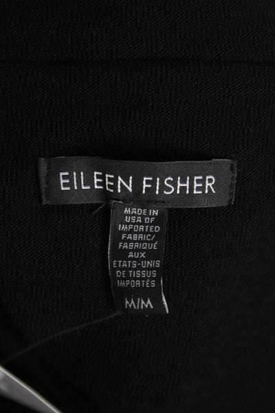 Eileen Fisher Womens Basic Jacket Black Long Sleeve Size M