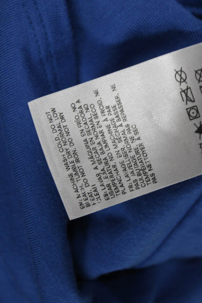 Reformation Womens Off Shoulder Blue Basic Blouse Pullover Size XS