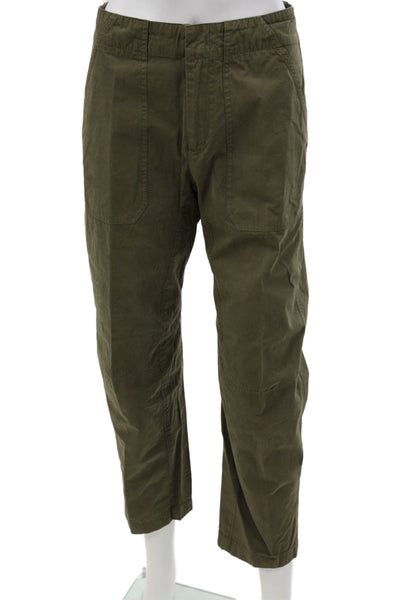 Rag & Bone Women Chino Pants Green Button Utility Inseam 26 Size 0
