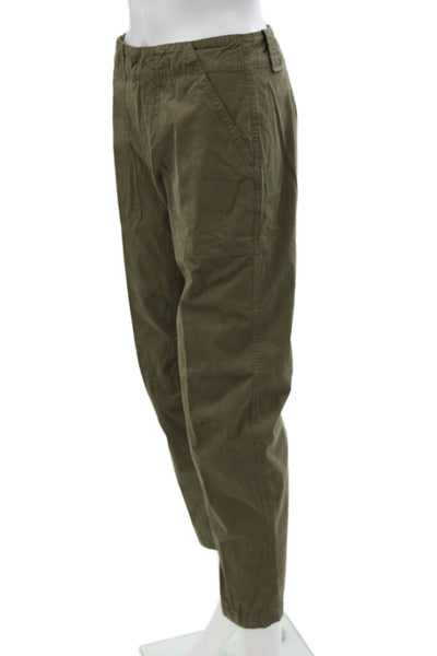 Rag & Bone Women Chino Pants Green Button Utility Inseam 26 Size 0