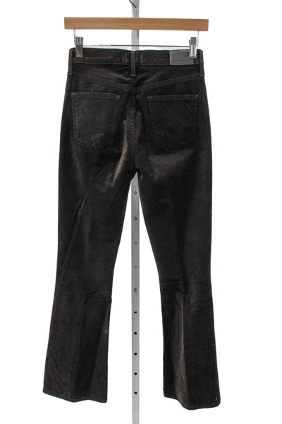 Citizens of Humanity Unisex Adults Brown Mid Rise Pants 28 Inseam Size 24