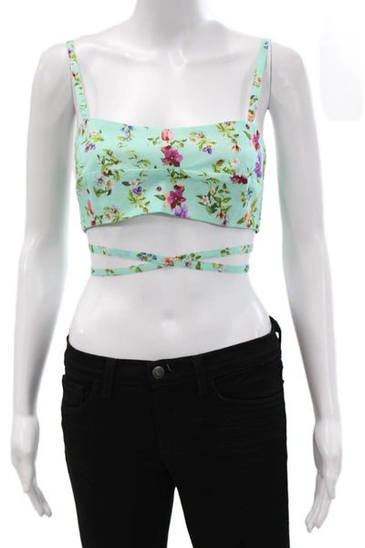 Paola Zuin Womens Multicolor Floral Cotton Square Neck Camisole Size 40