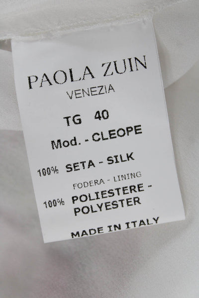 Paola Zuin Women Silk Floral Maxi Skirt Multicolor Size 40