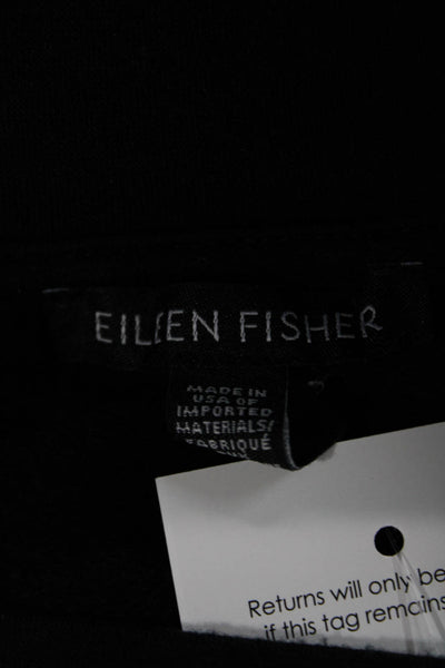 Eileen Fisher Womens Gray Cowl Neck Tunic 3/4 Sleeve Pullover Size XL
