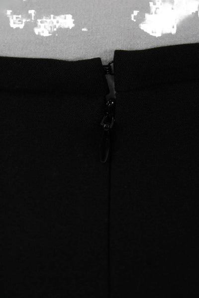 Calvin Klein Women Gray Straight Pencil Skirt Polyester Zip Size 4