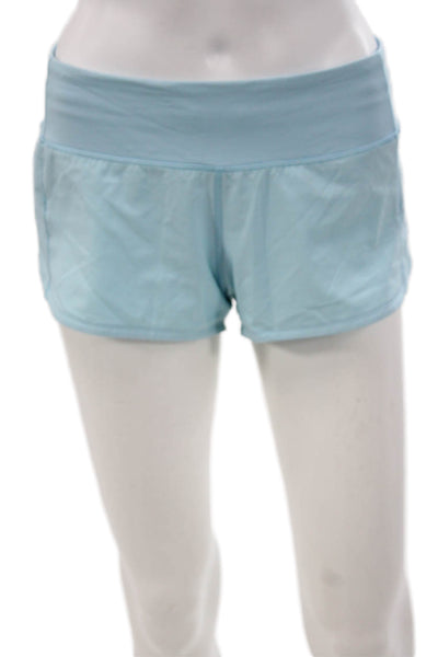 Lululemon Women Hot Pants Blue Recycled Polyester Athletic Spring Size 4