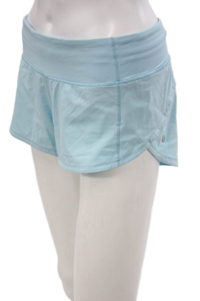 Lululemon Women Hot Pants Blue Recycled Polyester Athletic Spring Size 4