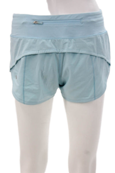 Lululemon Women Hot Pants Blue Recycled Polyester Athletic Spring Size 4