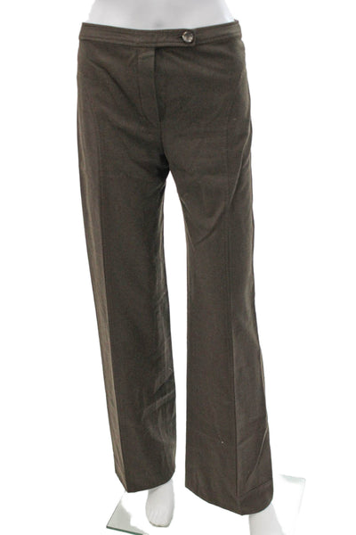 Valentino Unisex Adults Dress Pants Brown Wool Size 30