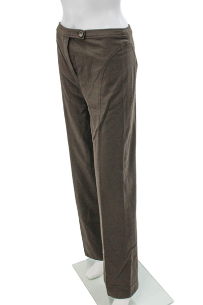 Valentino Unisex Adults Dress Pants Brown Wool Size 30