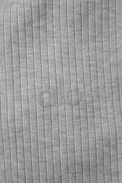 Alo Yoga Women Ankle Striped Gray Polyester Blend Yoga Leggings Size 2XS