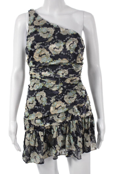 Love Shack Fancy Women Bodycon One Shoulder Floral Dress Viscose Size 2