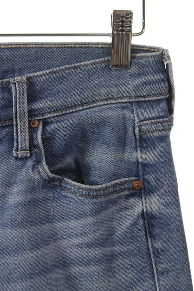 Mother Women Cropped Wide Leg 90s Jeans Blue High Rise Size 24