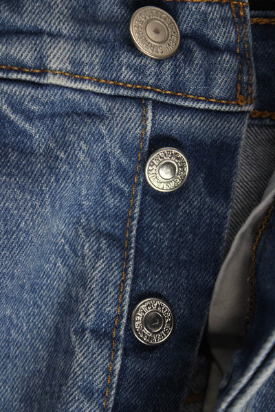 Levi Strauss & Co Womens Cut-Off Distressed Blue Denim Shorts Size 23