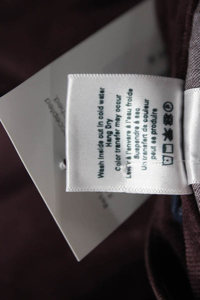 Veronica Beard Womens Ankle Pants Brown Zip 98% Cotton Size 24