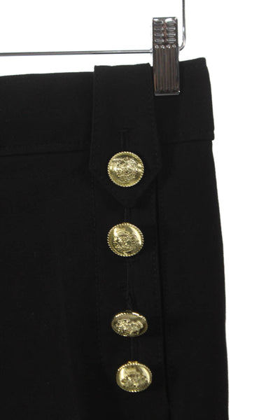 Derek Lam 10 Crosby Unisex Black Dress Pants Zip 96% Cotton 4% Elastane Size 0