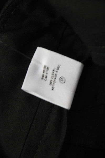Derek Lam 10 Crosby Unisex Black Dress Pants Zip 96% Cotton 4% Elastane Size 0