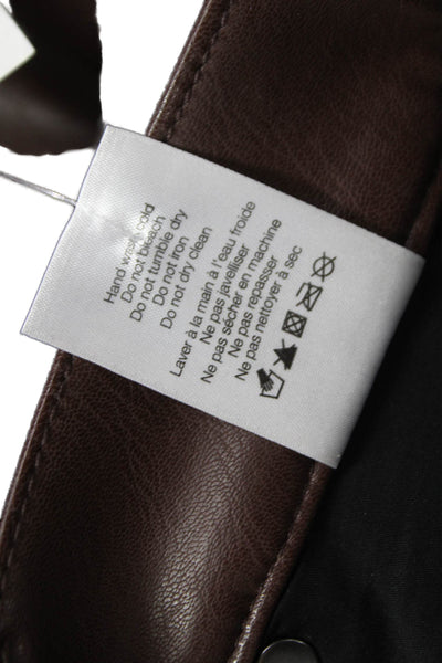 Veronica Beard Unisex Adults Brown Flare Pants Polyester Button Size 24