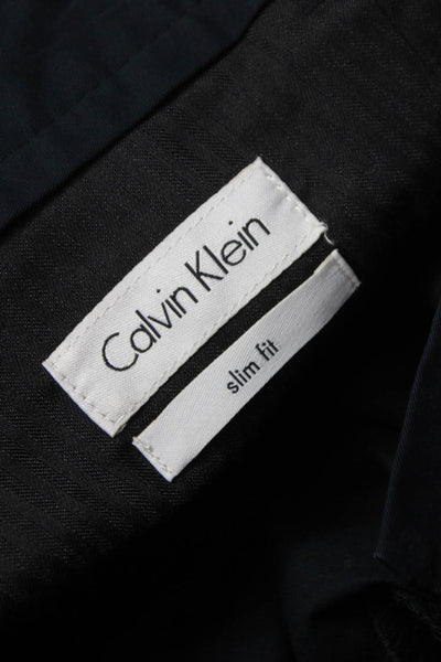 Calvin Klein Mens Black Chino Pants Size 32