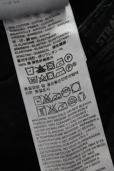 Levis Mens Straight Black Jeans Button Cotton Inseam 32 Size 38