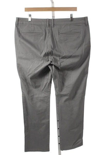 DL1961 Mens Chino Pants Gray Cotton Blend Button Closure Casual Size 38