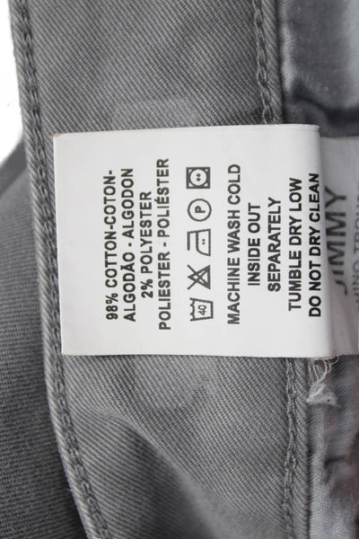 DL1961 Mens Chino Pants Gray Cotton Blend Button Closure Casual Size 38