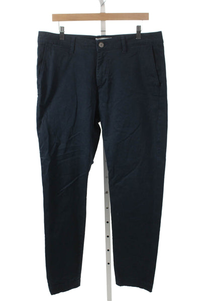 DL 1961 Mens Chino Pants Blue Cotton Blend Button Fly Size 36