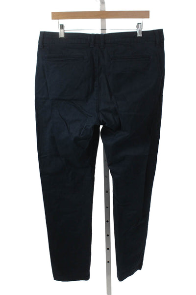 DL 1961 Mens Chino Pants Blue Cotton Blend Button Fly Size 36