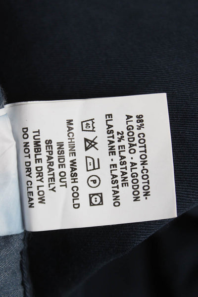 DL 1961 Mens Chino Pants Blue Cotton Blend Button Fly Size 36