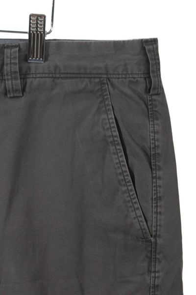 J Crew Mens Chino Shorts Gray 100% Cotton Button Fly Size 38W