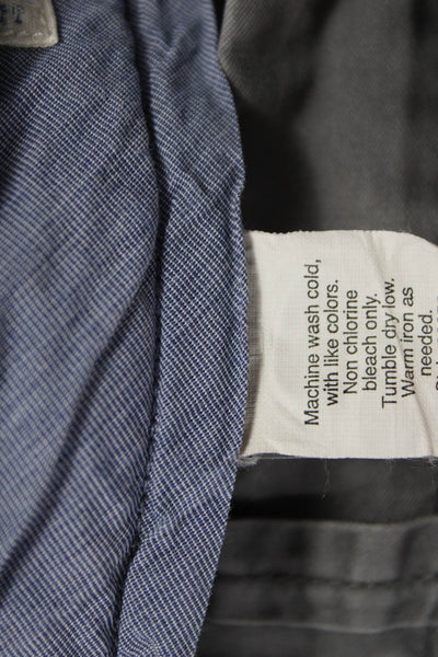J Crew Mens Chino Shorts Gray 100% Cotton Button Fly Size 38W