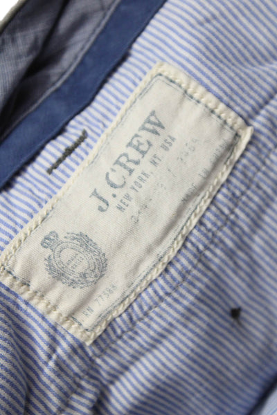 J Crew Mens Chino Shorts Gray 100% Cotton Button Fly Size 38W