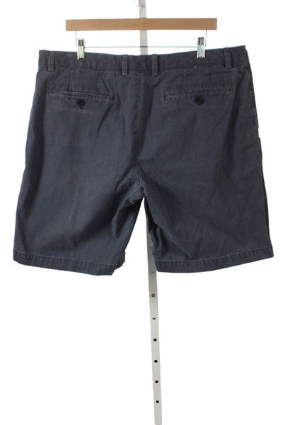 Banana Republic Mens Chino Shorts Gray Cotton Size 38