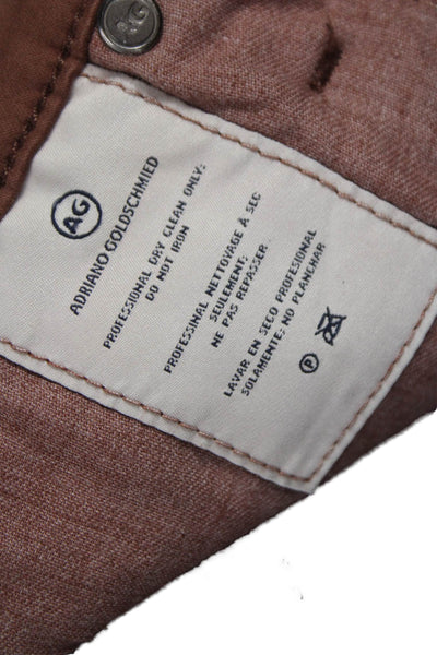 AG Womens Ankle Jeans Brown Mid-Rise Cotton Size 27