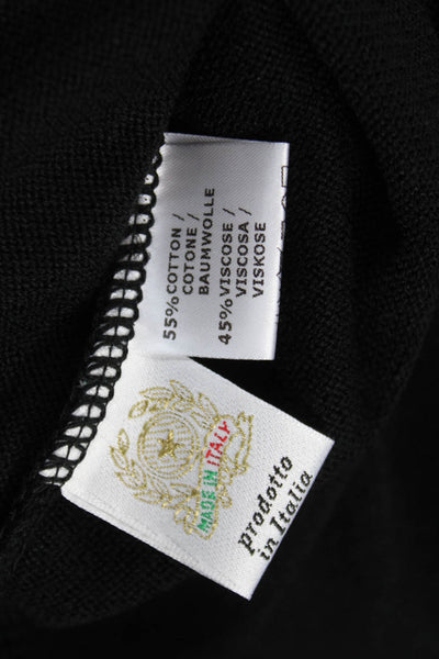 Jennifer T Women Basic Sleeveless Tank Black Round Neck Size 48