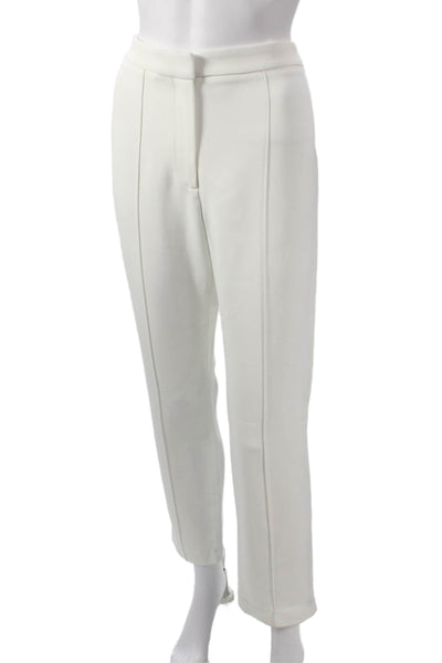 Adam Lippes Womens Dress Pants White Designer Size 10