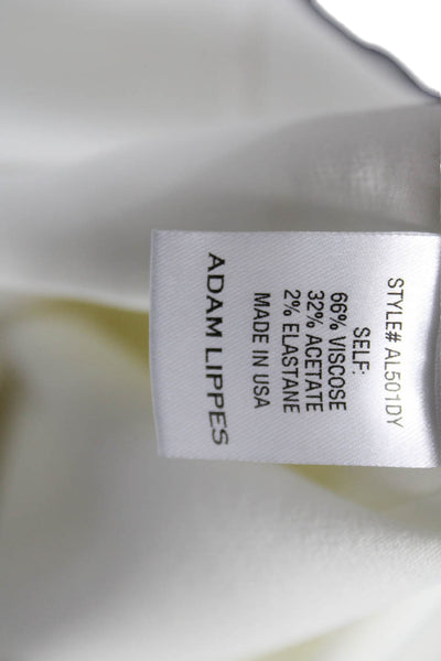 Adam Lippes Womens Dress Pants White Designer Size 10