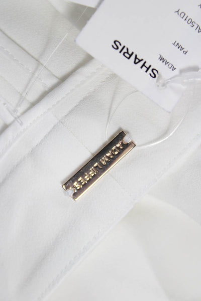 Adam Lippes Womens Dress Pants White Designer Size 10