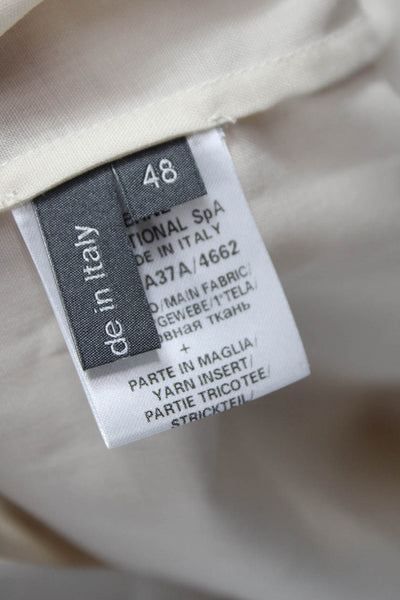 Lorena Antoniazzi Women Tunic Virgin Wool Beige Long Sleeve Size 48