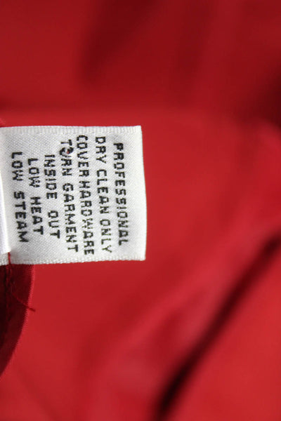 St. John Sport Unisex Adults Basic Jacket Red Polyester Long Sleeve Size S